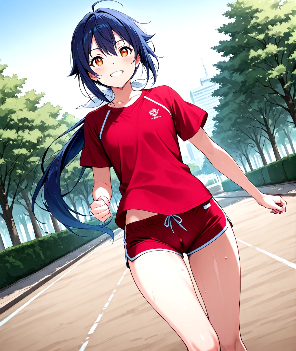 ジョギング紅莉栖さん。