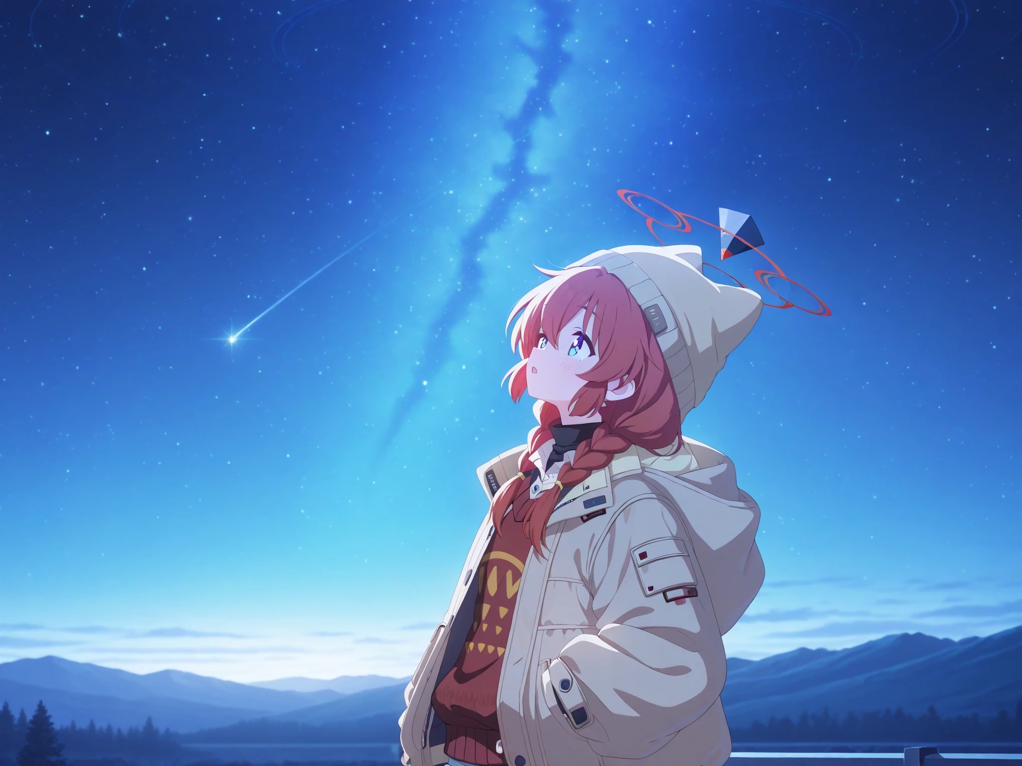 星を眺める
