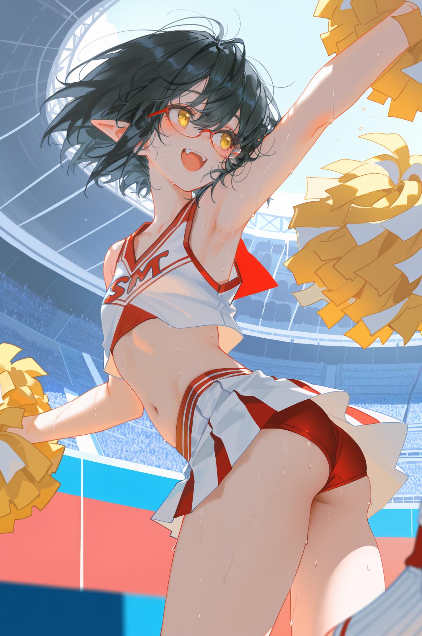 赤ブルマ＋チア