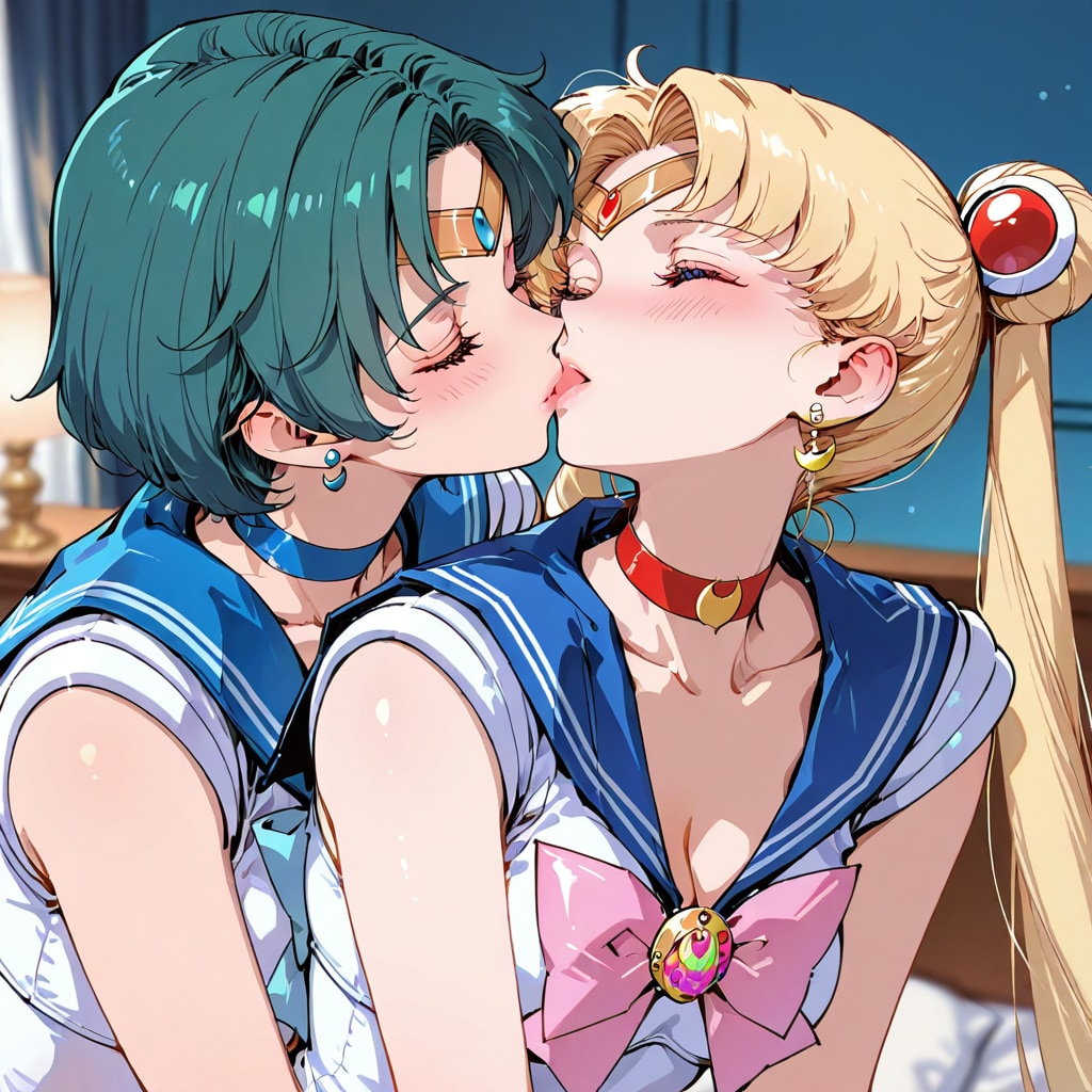 セーラー戦士の百合キス