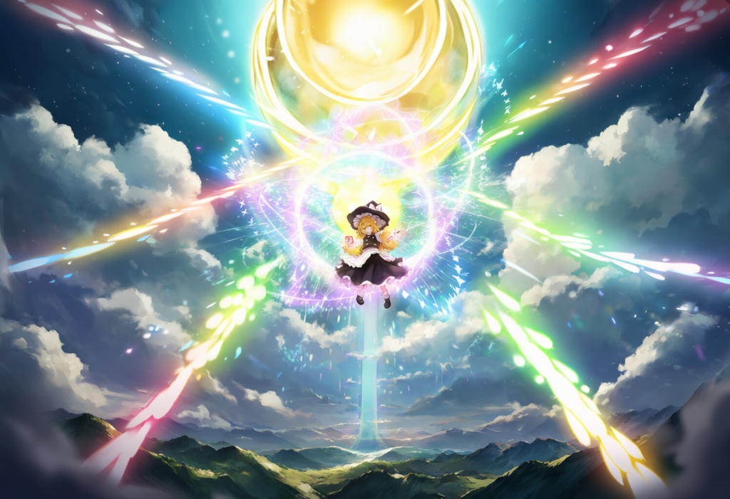 東方　霧雨魔理沙　弾幕ごっこ　ワイド版