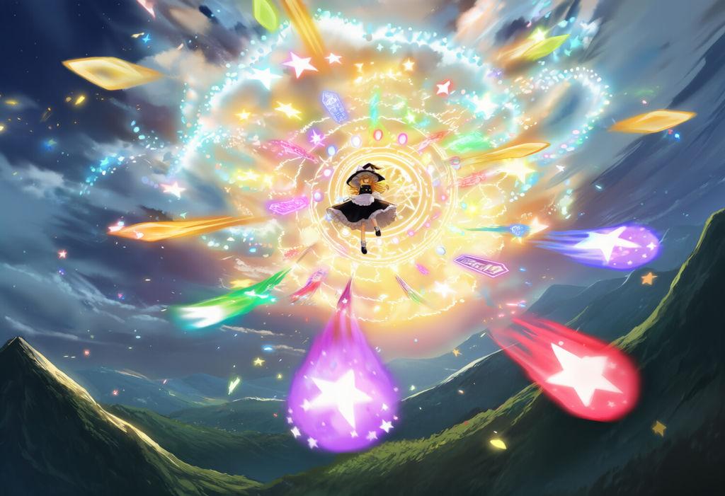 東方　霧雨魔理沙　弾幕ごっこ　ワイド版