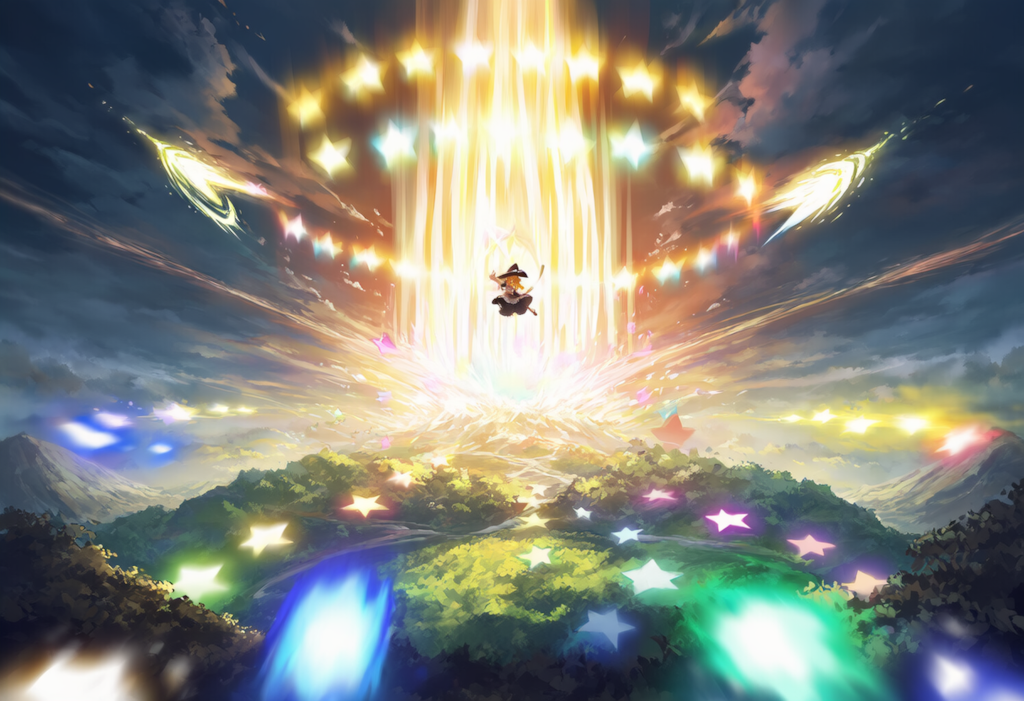 東方　霧雨魔理沙　弾幕ごっこ　ワイド版