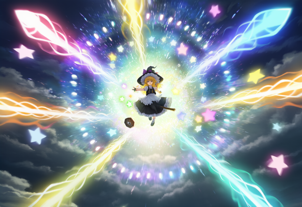 東方　霧雨魔理沙　弾幕ごっこ　ワイド版