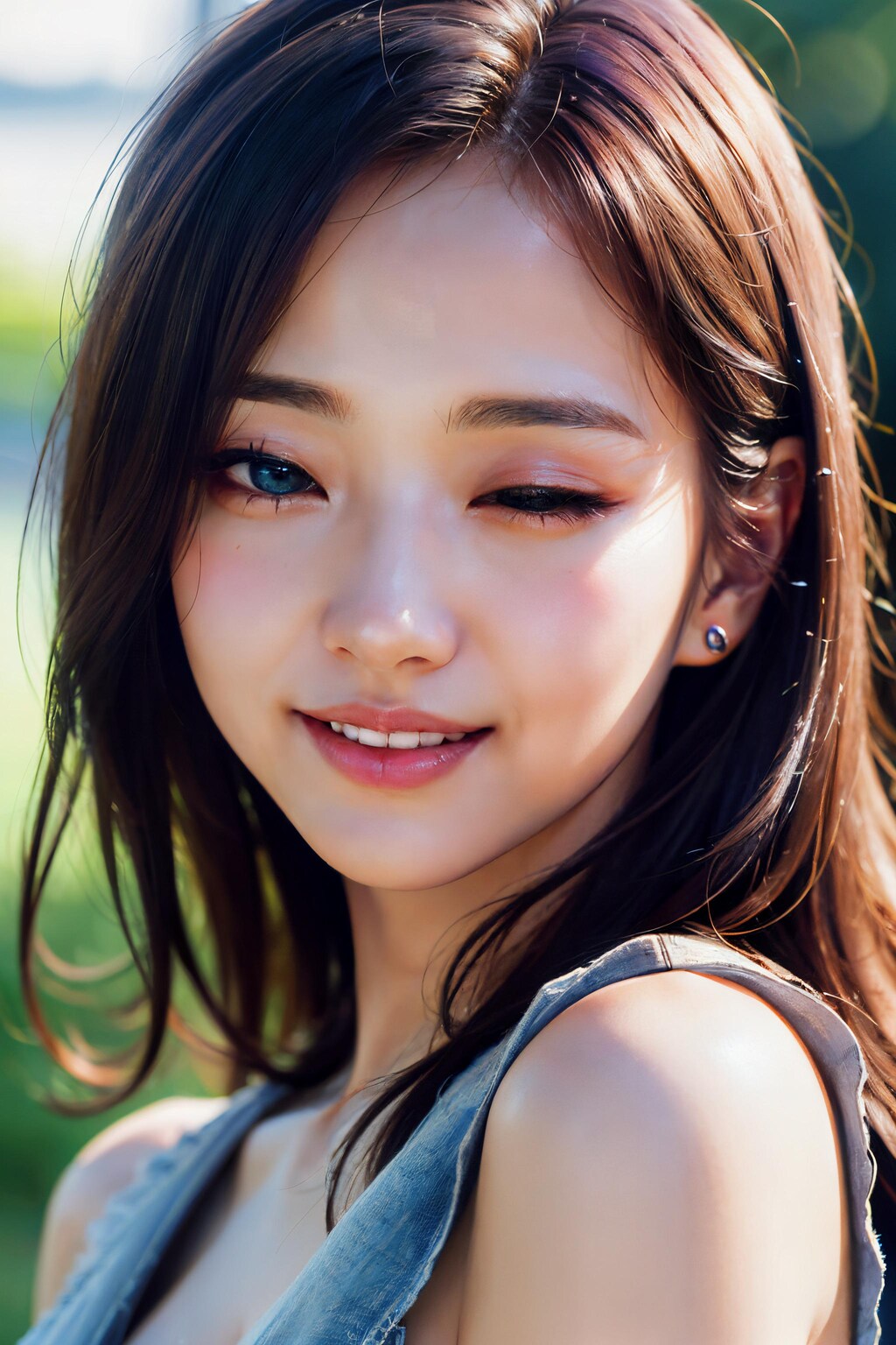ウィンクかと思ったら片目がちょっとアレな子