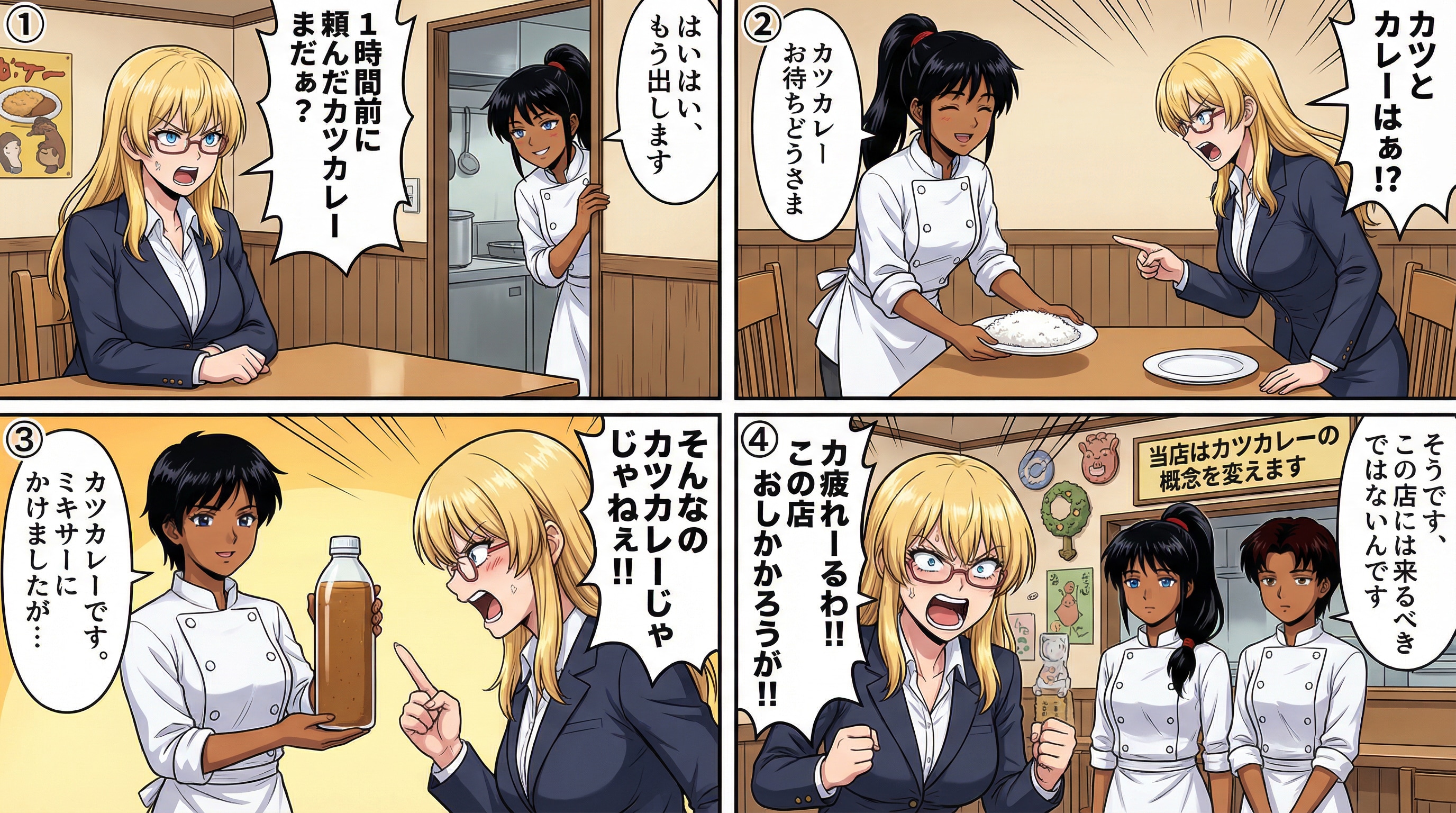 カツカレー出せよ。 | の人気AIイラスト・グラビア