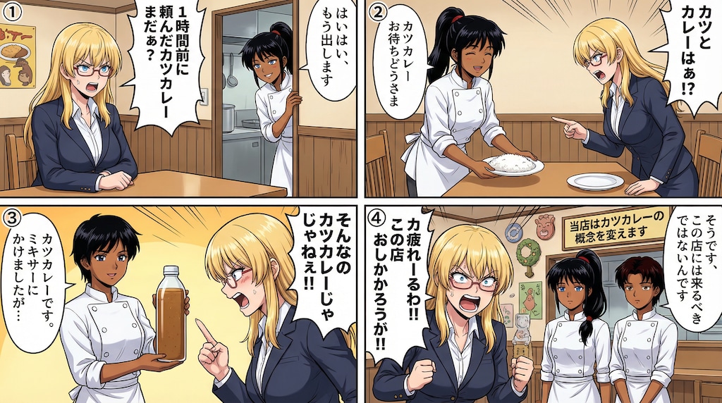 カツカレー出せよ。