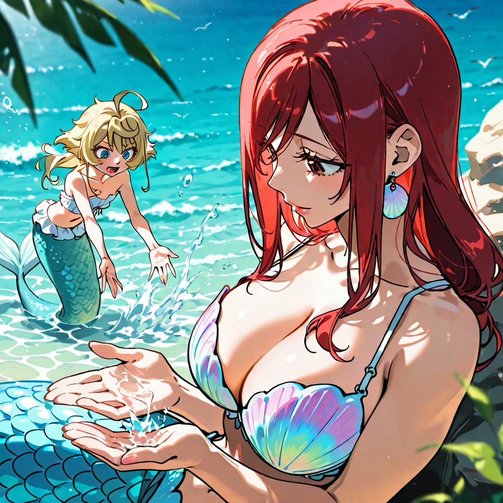 人魚姫ターニャとエルザ