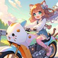 （ネタ）にゃいく（猫バイク） 2枚目
