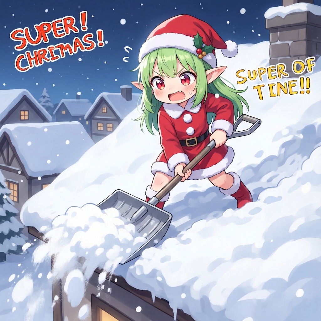 雪掻き忙しすぎて、ちちフレ忘年会に行けないよぅ！！