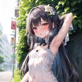 白ワンピpussy 5枚目