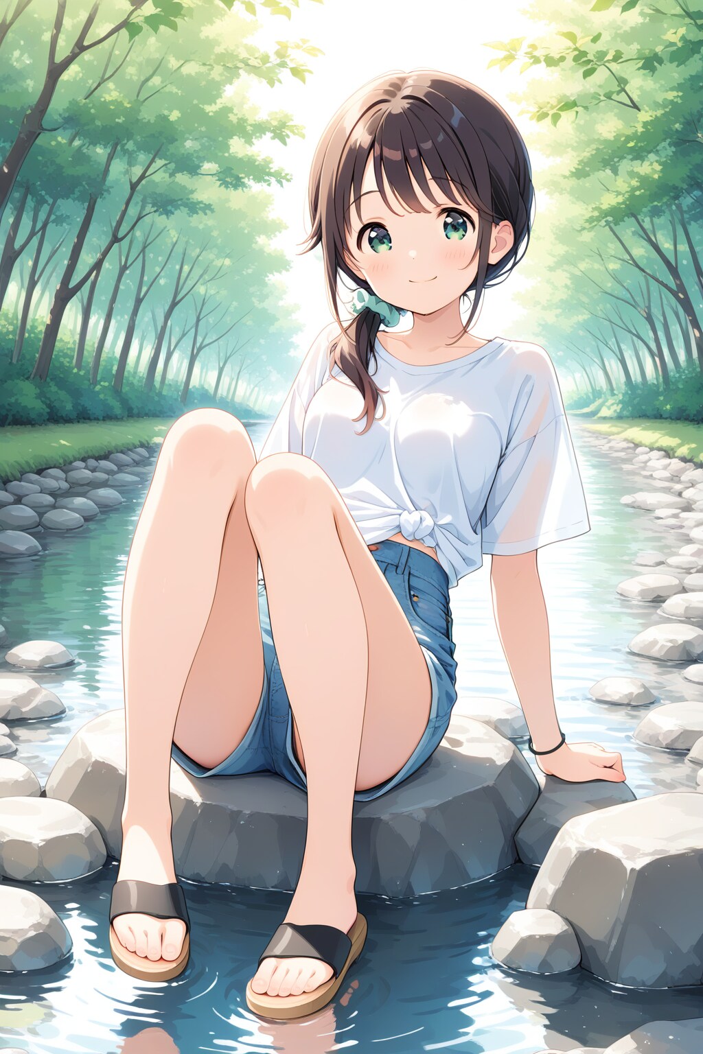 川遊び　ショーパンもええですやん