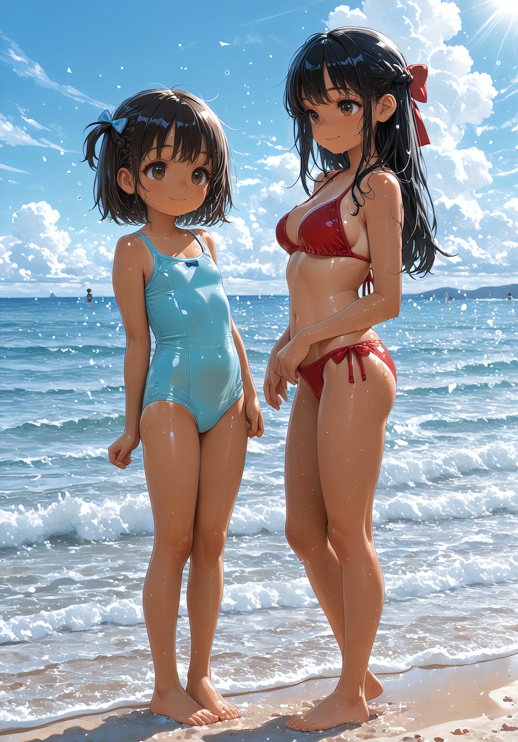 夏色に染まる姉妹