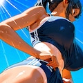 陸上部女子⑲ 2枚目