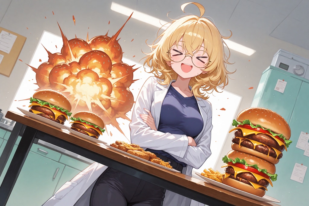 理久お姉ちゃんの爆発ハンバーガー