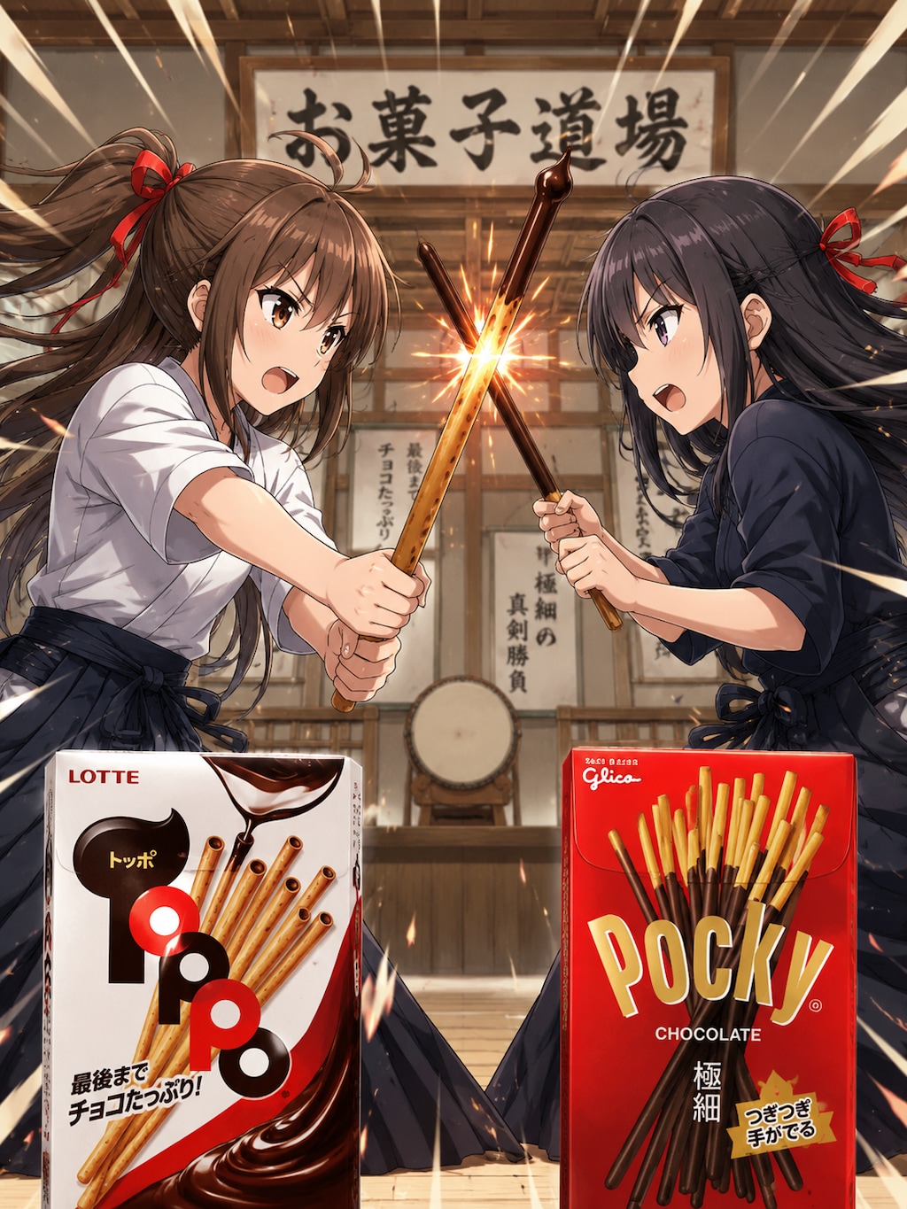 ポッキー対トッポ　夢の対決！