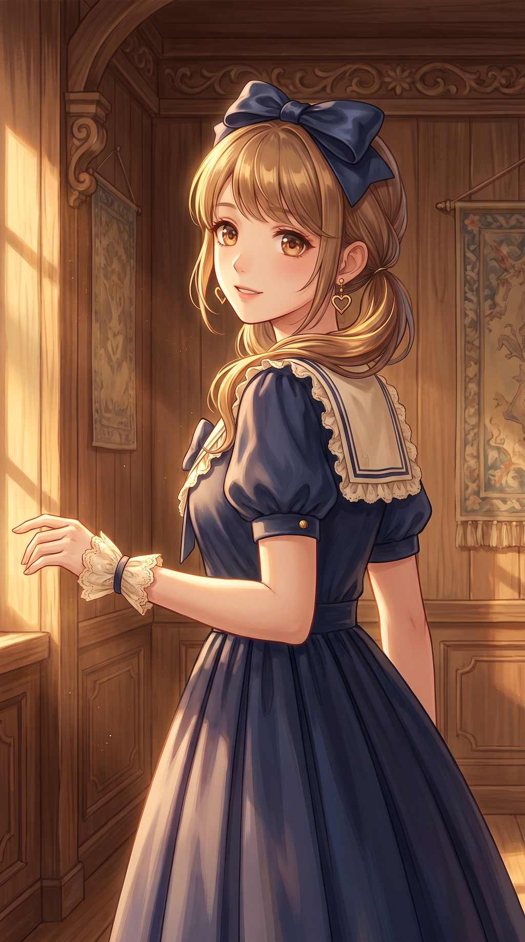 窓辺の藍彩詩