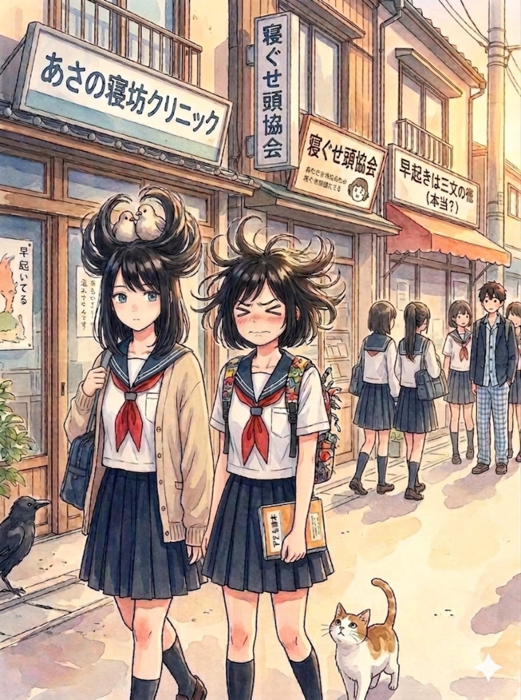 寝ぐせ