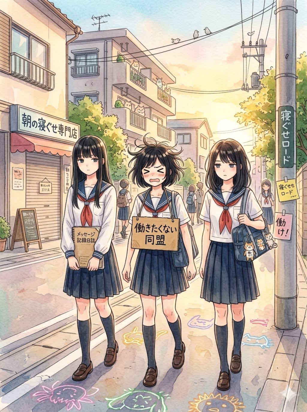 寝ぐせ