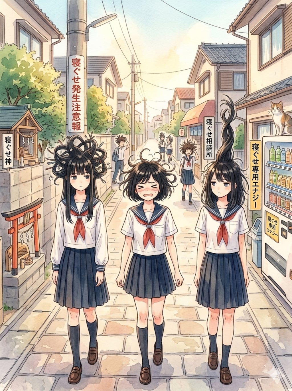 寝ぐせ