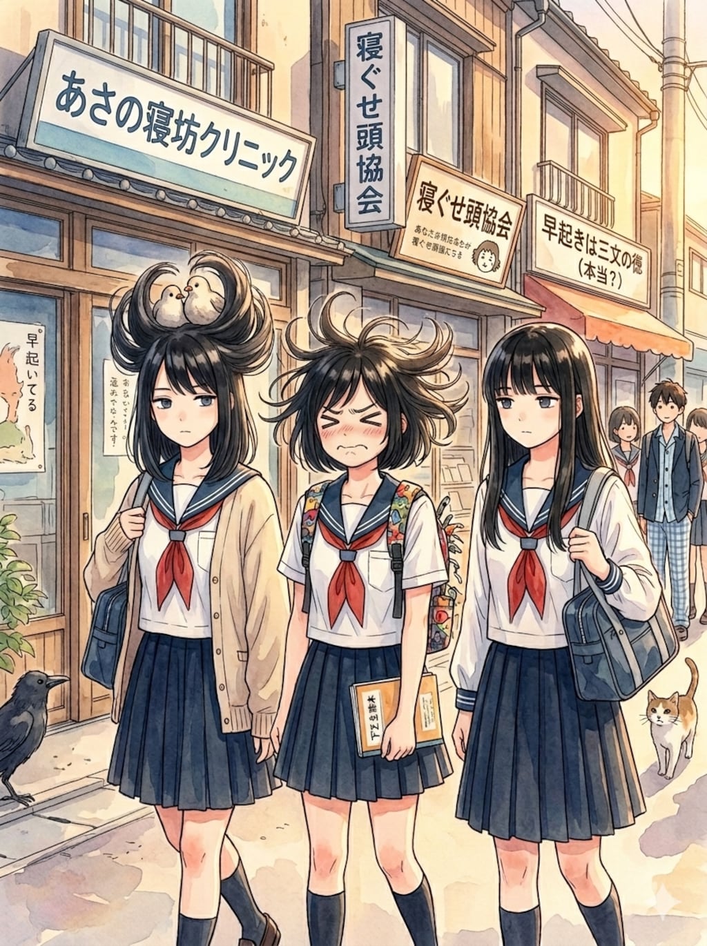 寝ぐせ