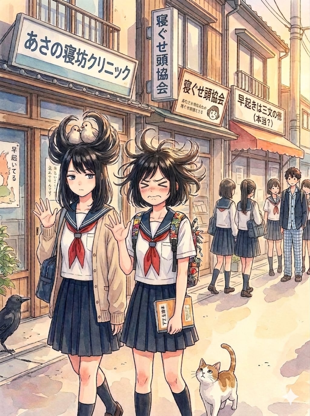 寝ぐせ