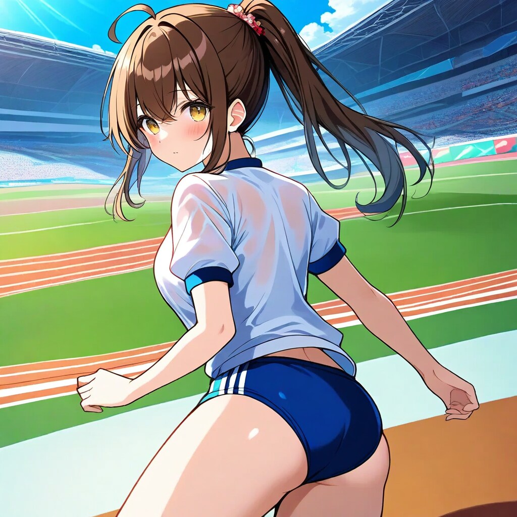 汗かく背中