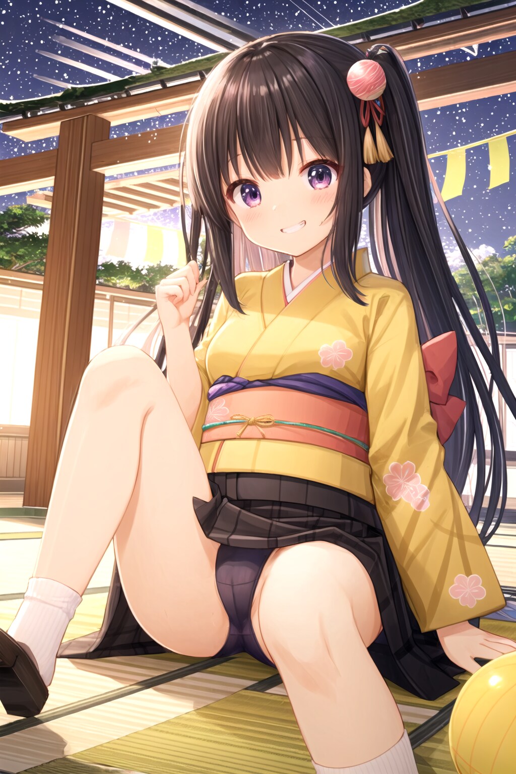 ここで休憩しよ