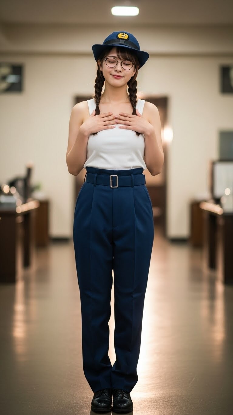 リアルかっこかわいい婦警光阿弥優香梨のロマンティックな憩い