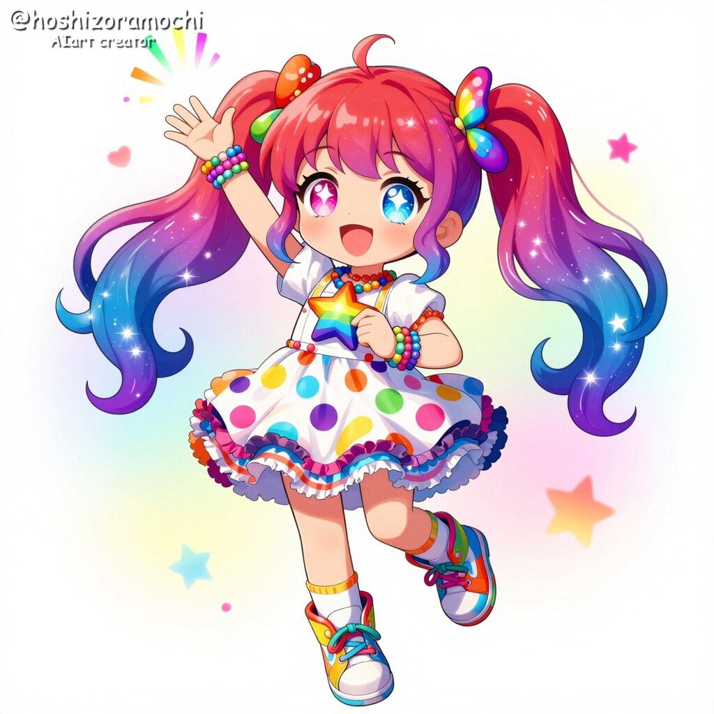 虹色の魔法を紡ぐ少女