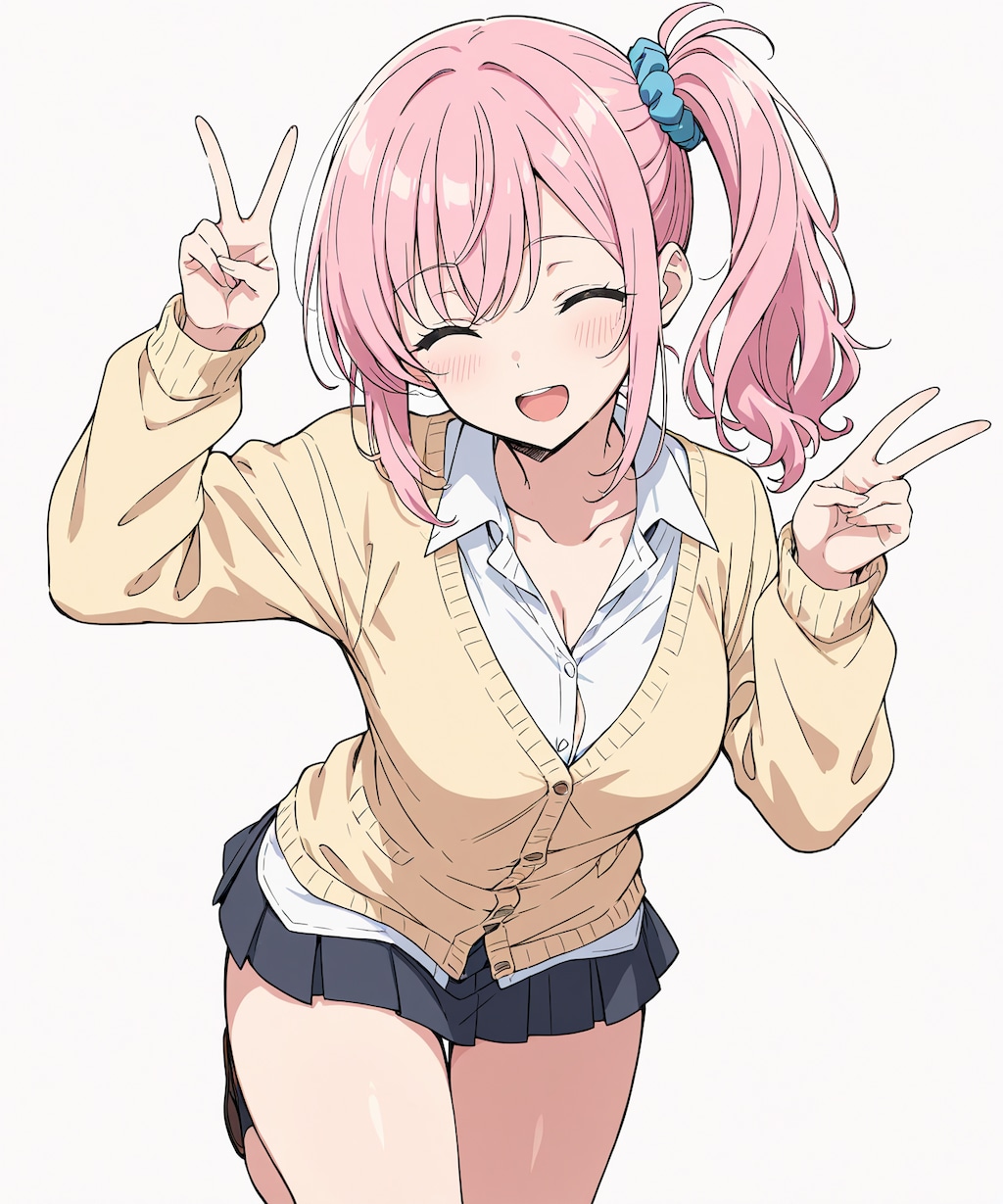 うちの子４人集合！ピース！