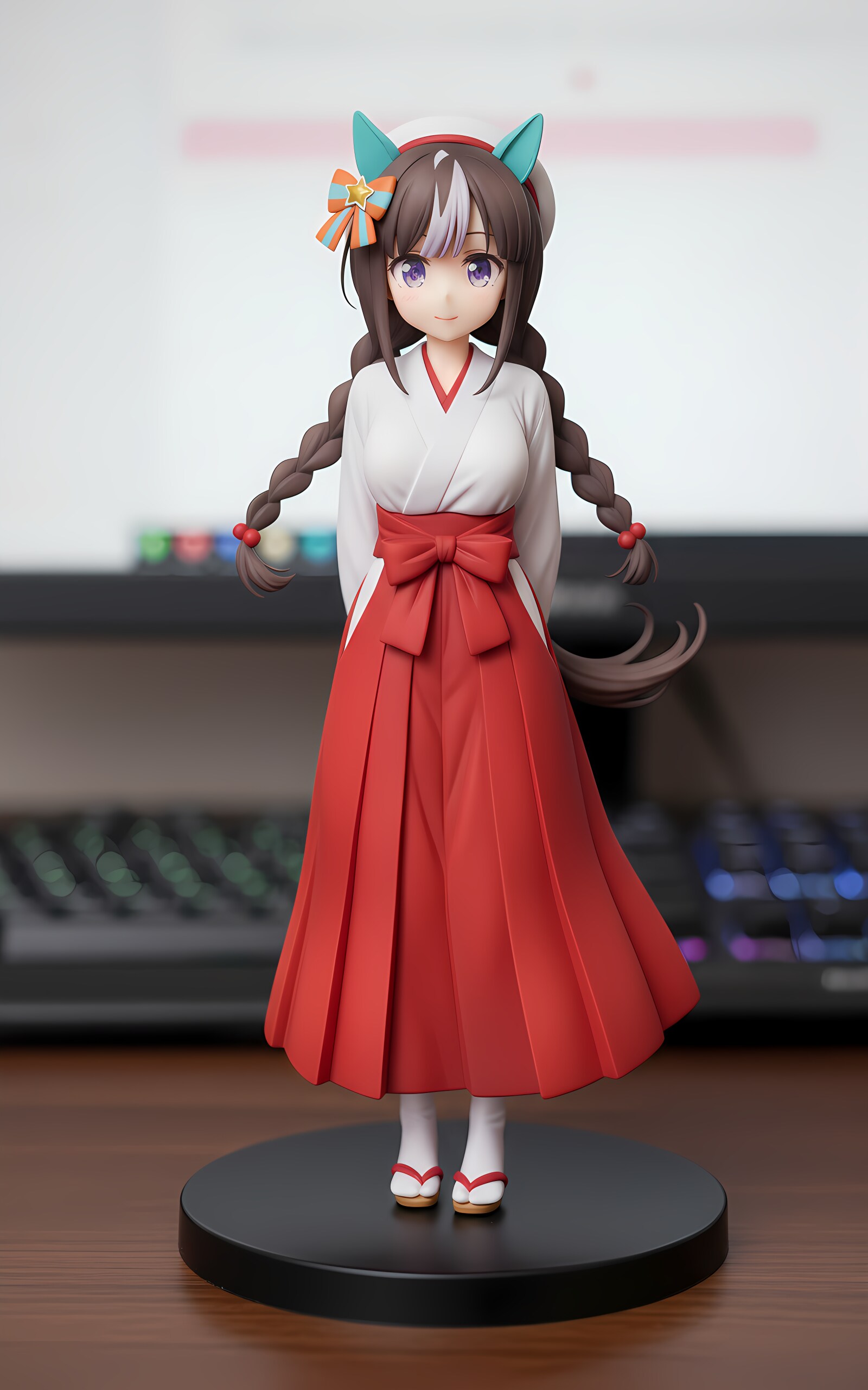 ホッコータルマエ 巫女 フィギュア風 | の人気AIイラスト・グラビア