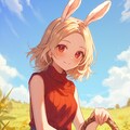 うさぎ娘のミミ🐰🥕✨がイースターエッグを隠したがっていますよ😆 4枚目