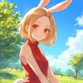うさぎ娘のミミ🐰🥕✨がイースターエッグを隠したがっていますよ😆 3枚目