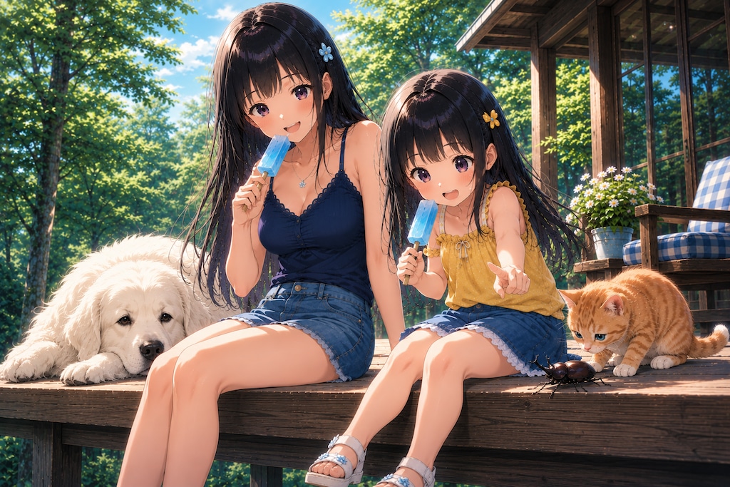森の別荘で