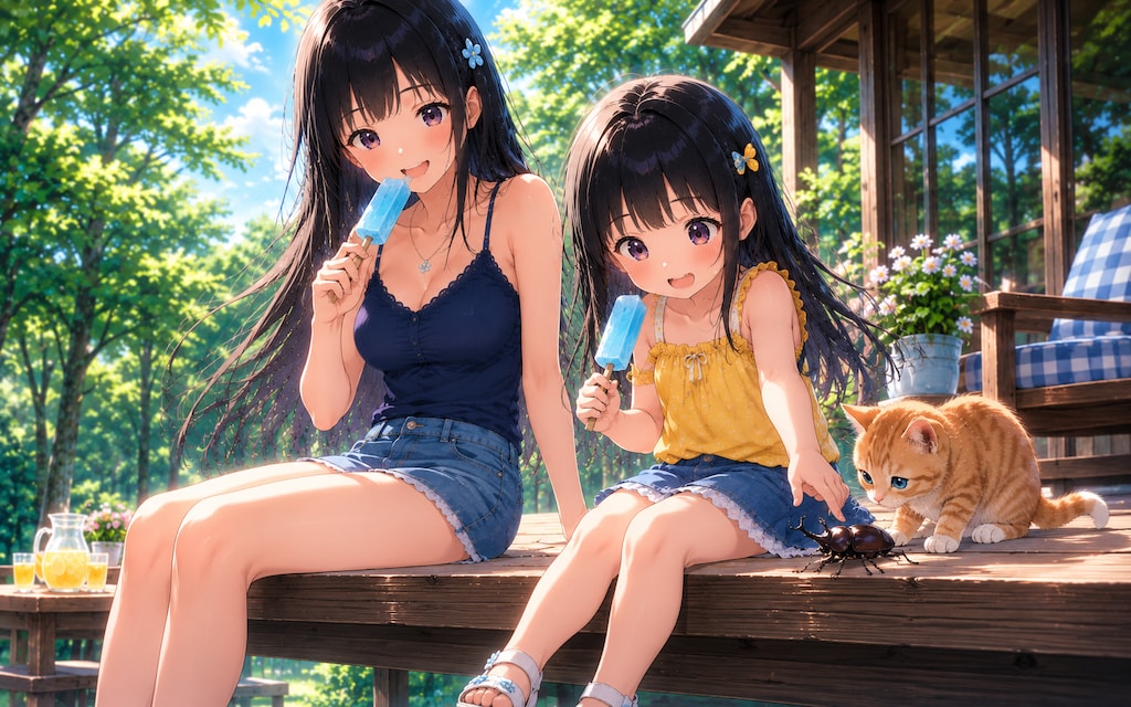 森の別荘で