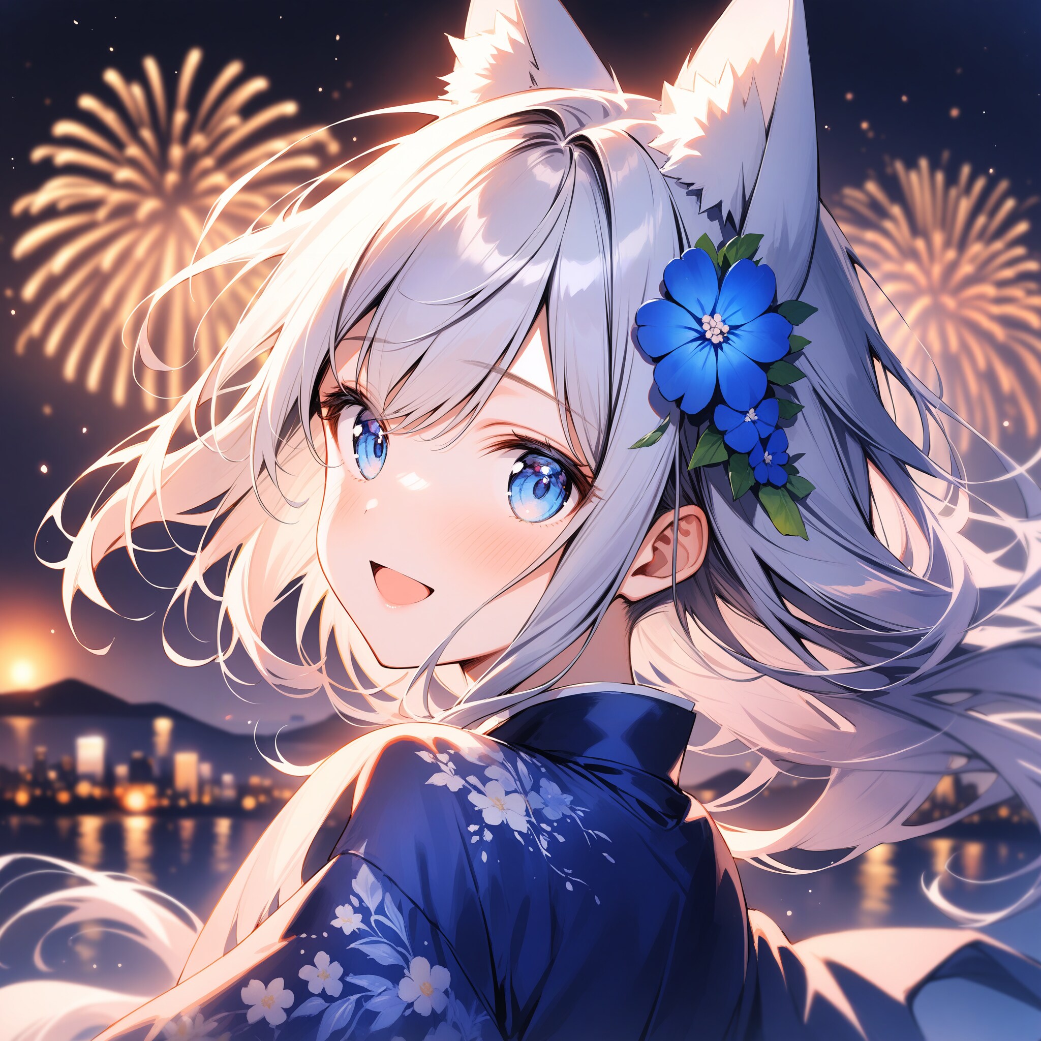 晩夏の夜 | の人気AIイラスト・グラビア