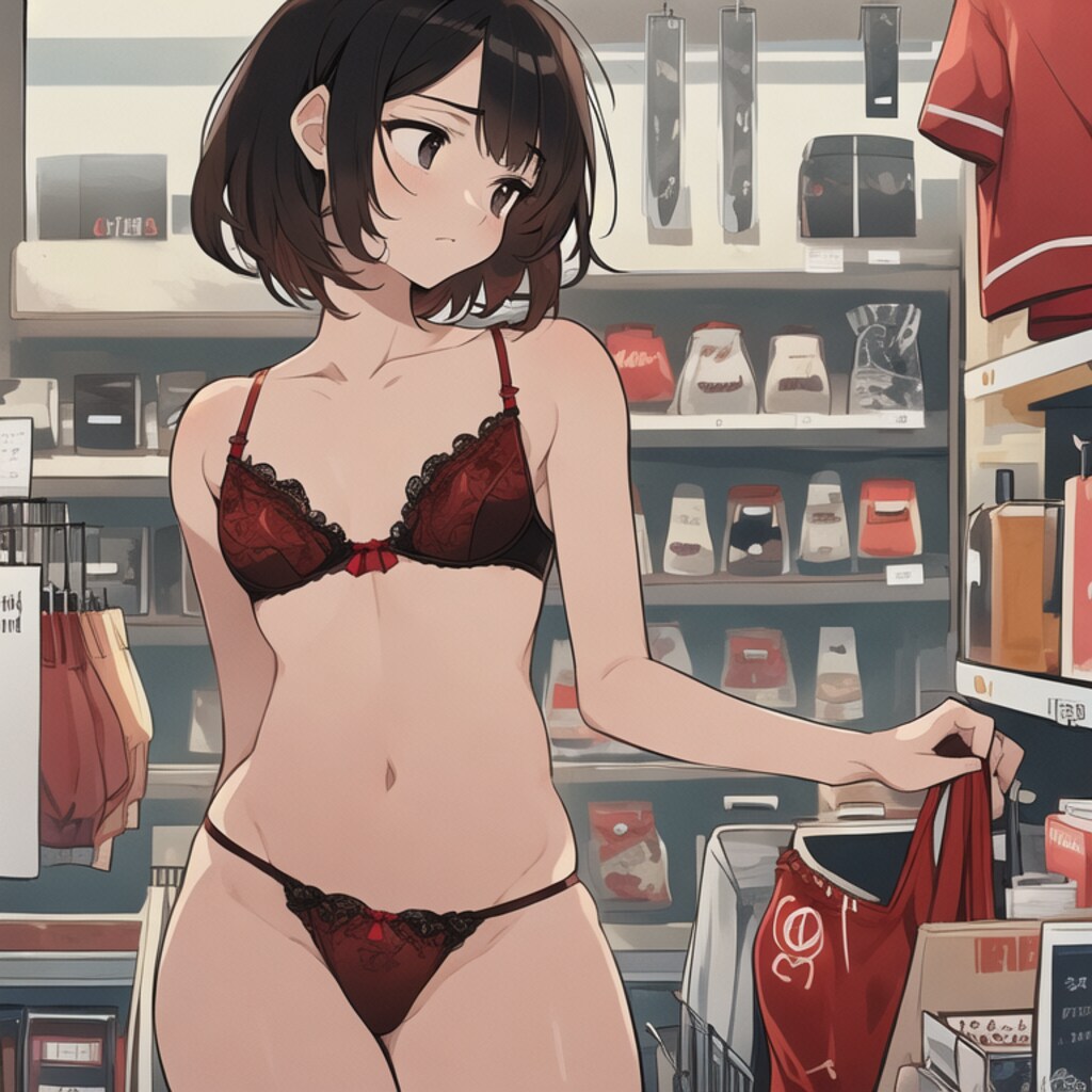 服を買いに来たおねえさん