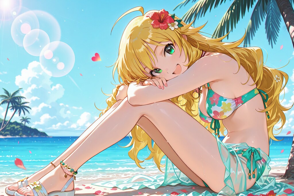 ビーチの星井美希さん