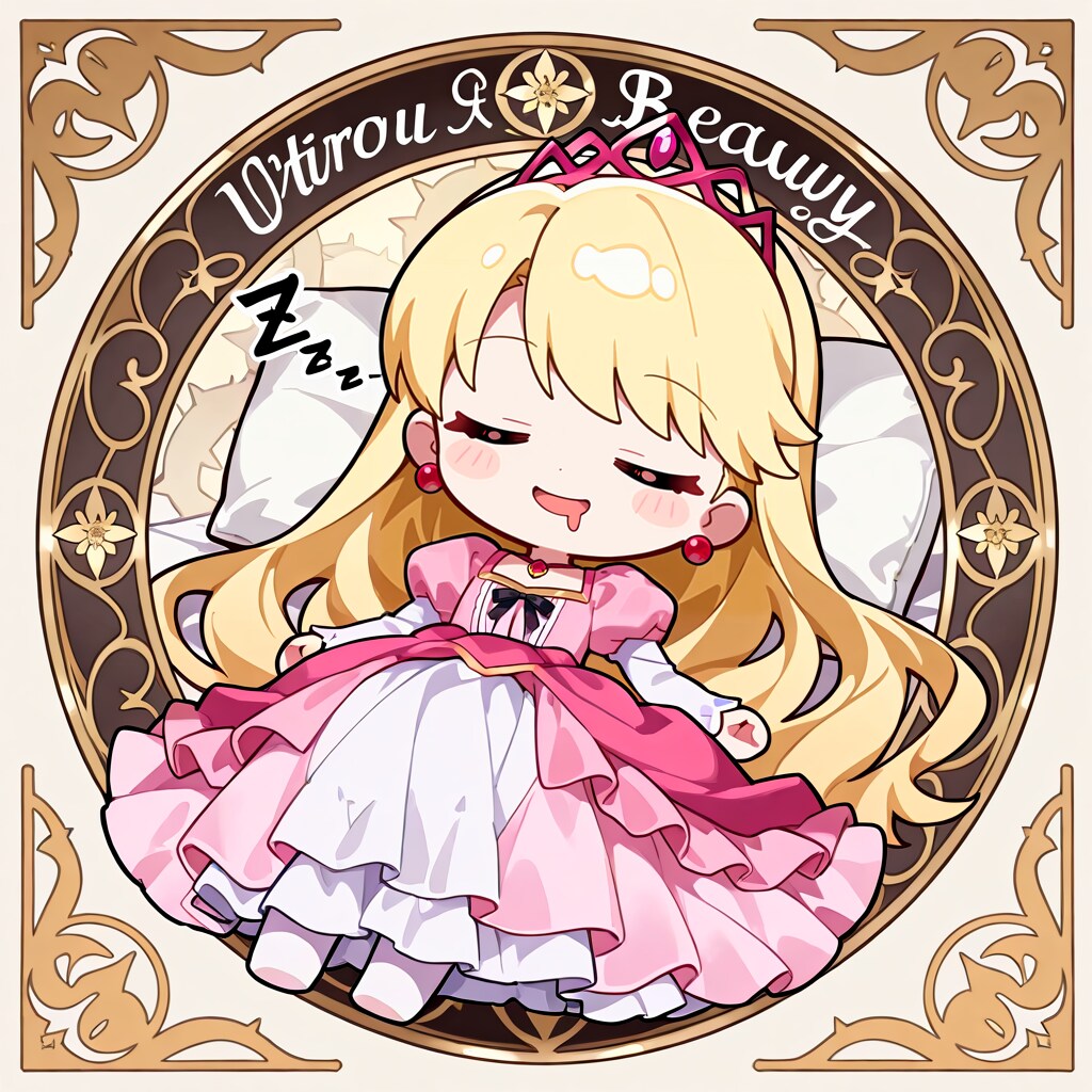 二度寝姫ちゃん安眠枕付属シール（全１２種）