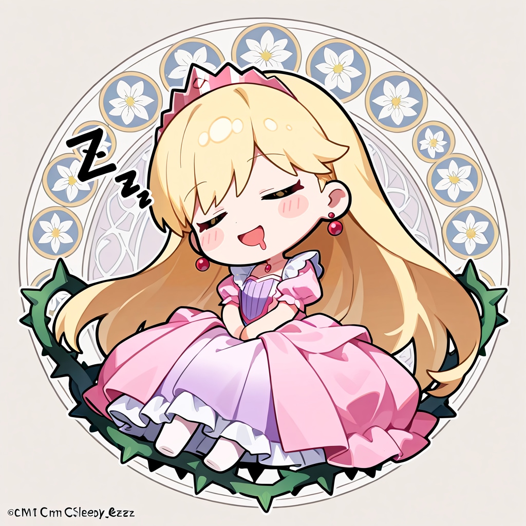 二度寝姫ちゃん安眠枕付属シール（全１２種）