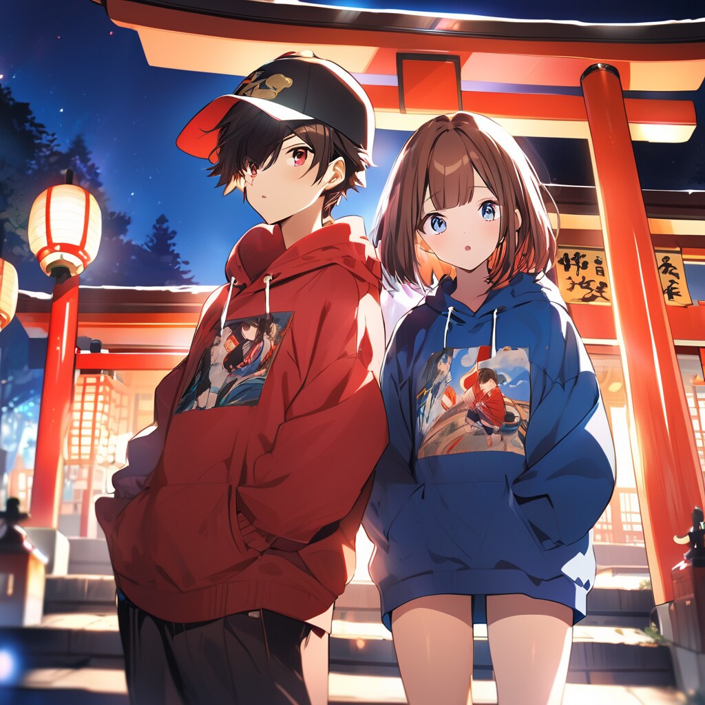 男の子と女の子の旅