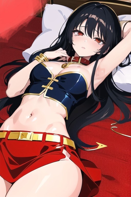 妖艶な黒髪女子