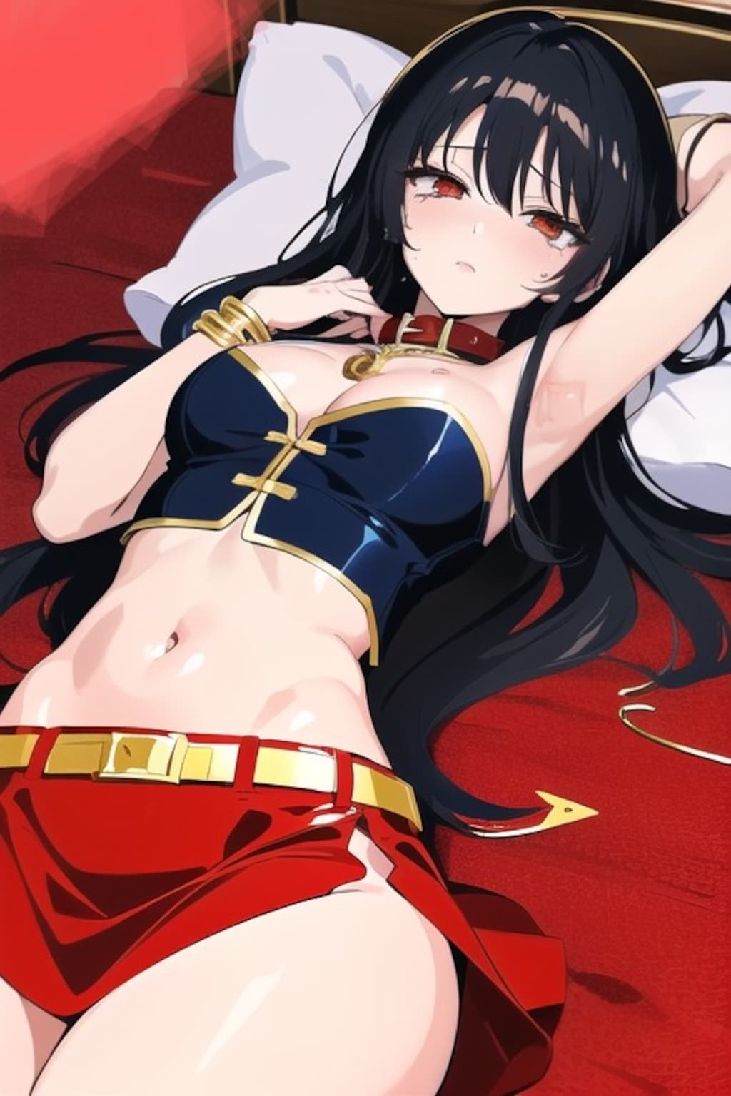 妖艶な黒髪女子