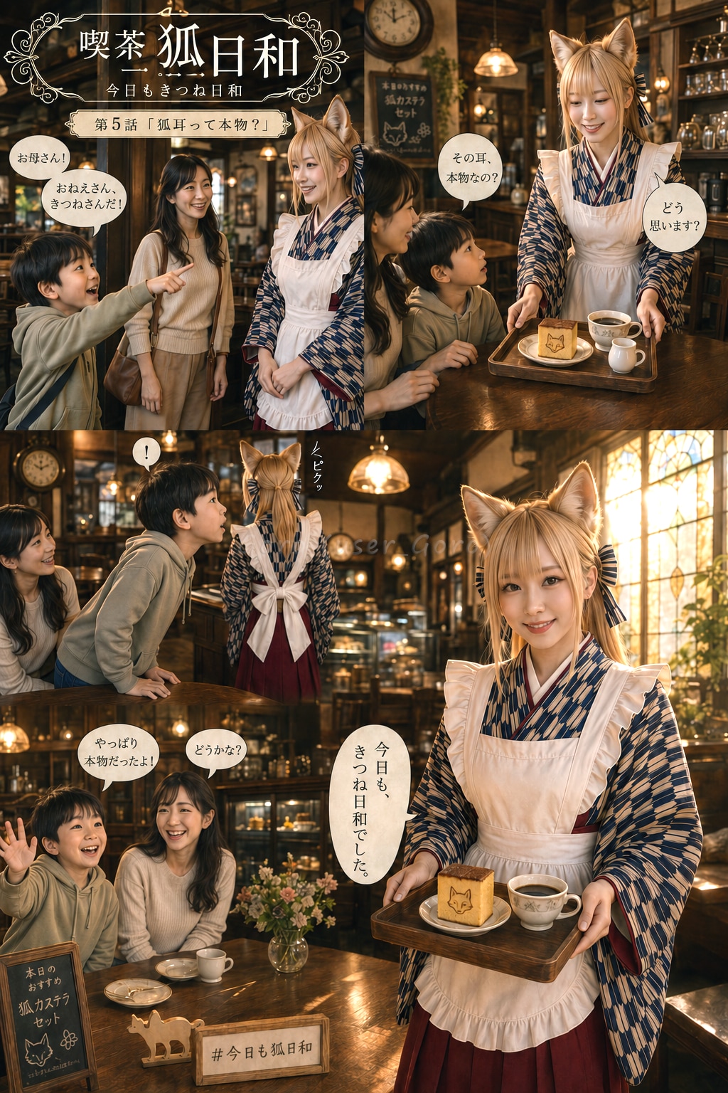 今日もきつね日和 第5話 狐耳って本物？