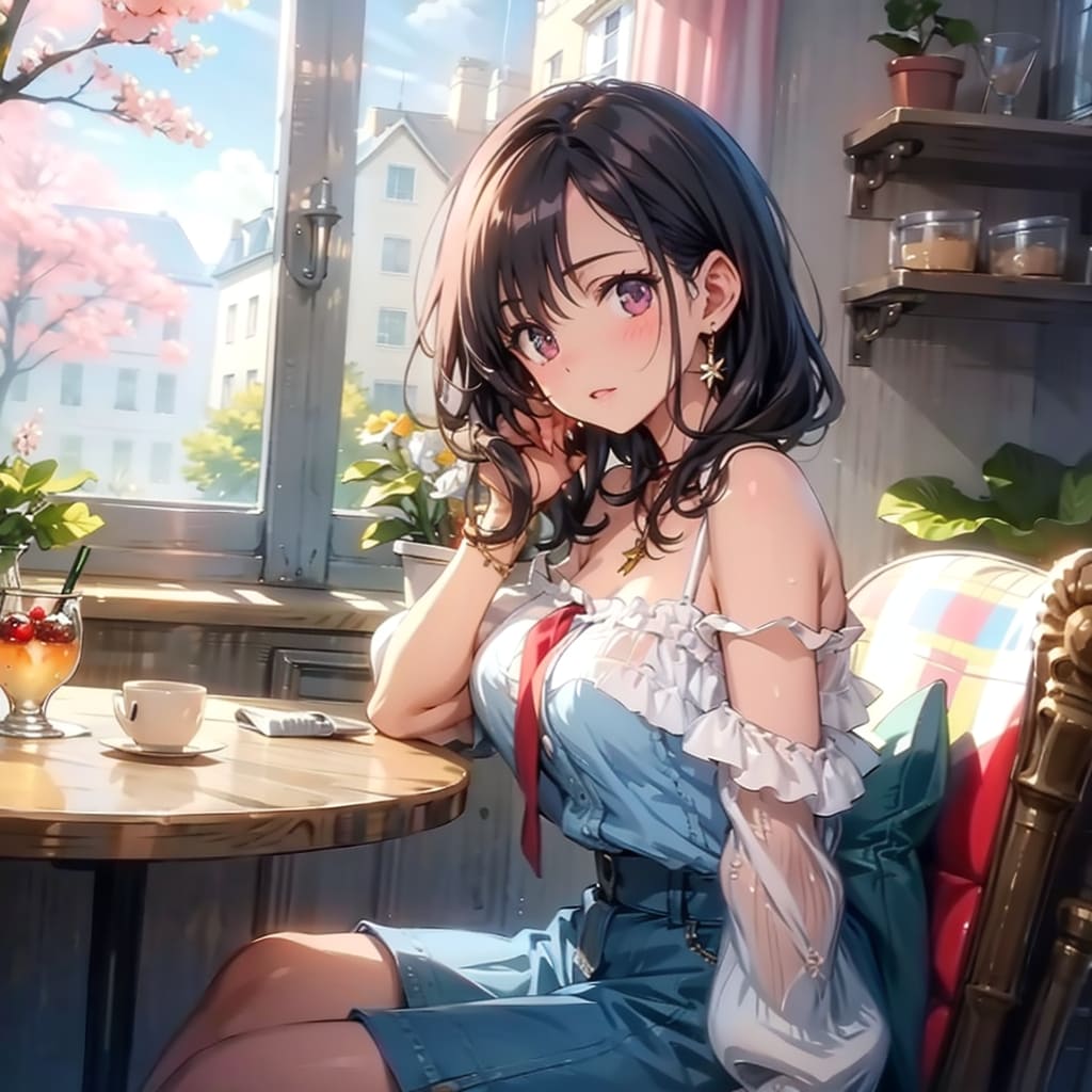 カフェのあの娘【全２枚】