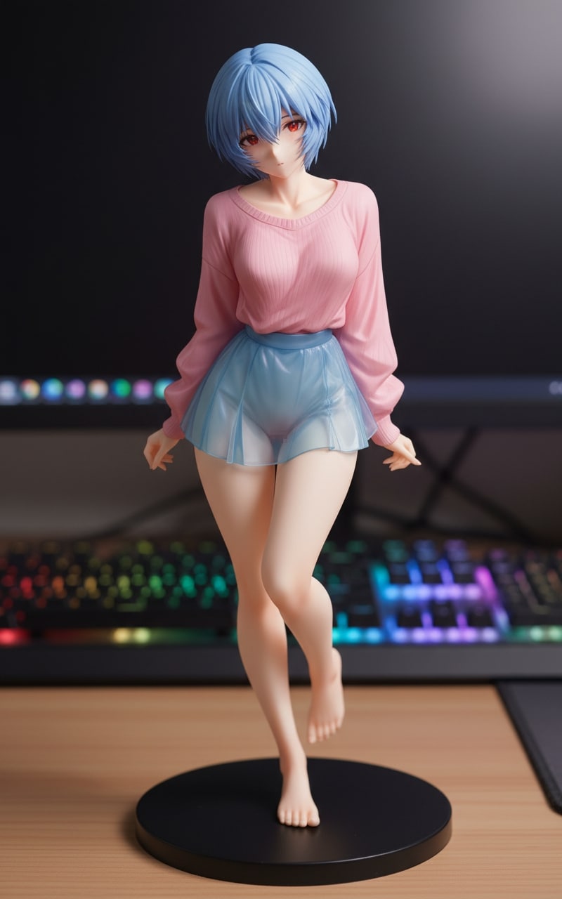 綾波さん　スカートでは隠せない