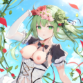 Sheer dirndl-style dress 4枚目