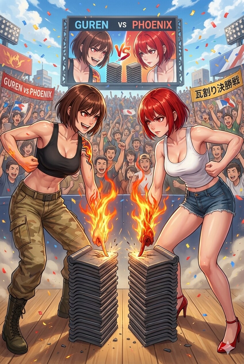 瓦割り