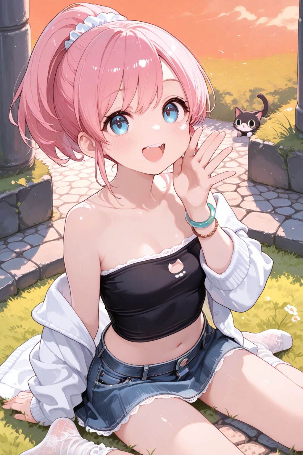 オフショルダーなモモイちゃん